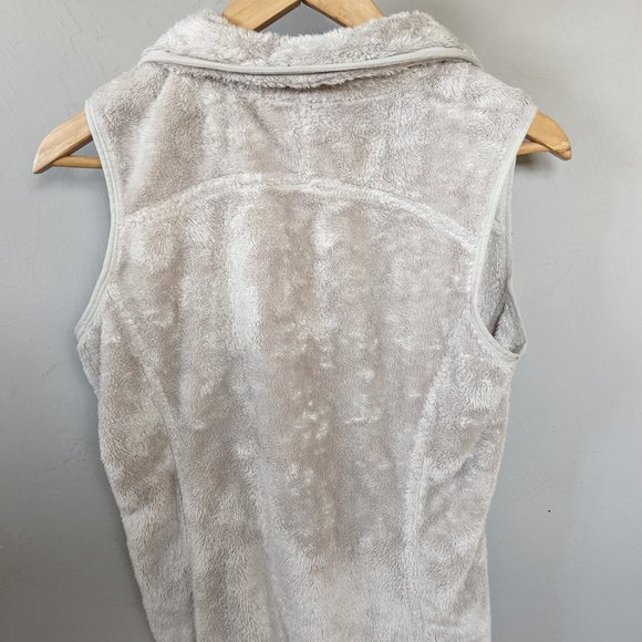 The North Face Small Beige Full Zip Fleece Vest - Picture 2 of 4